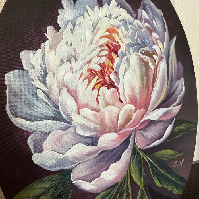 Картина цветы маслом