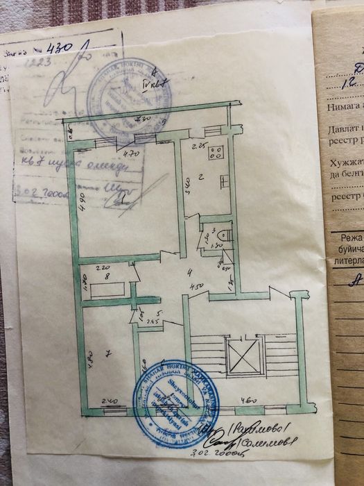 Продается 3 комнатная квартира.  Массив Джангох. Ц-15. Ипотека