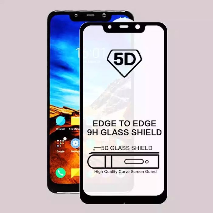5D Стъклен протектор за Huawei P10 Lite P20 Pro Mate 20 Y5 Y6 Y7 2018