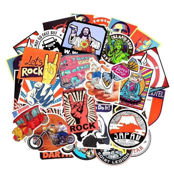 Наклейки яркие виниловые