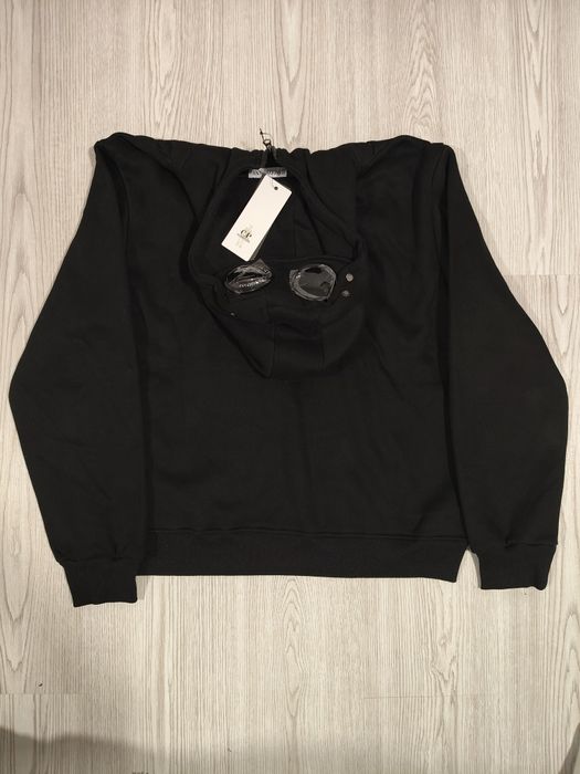 Hanorac CP Company Goggle Hoodie Full Zip Negru