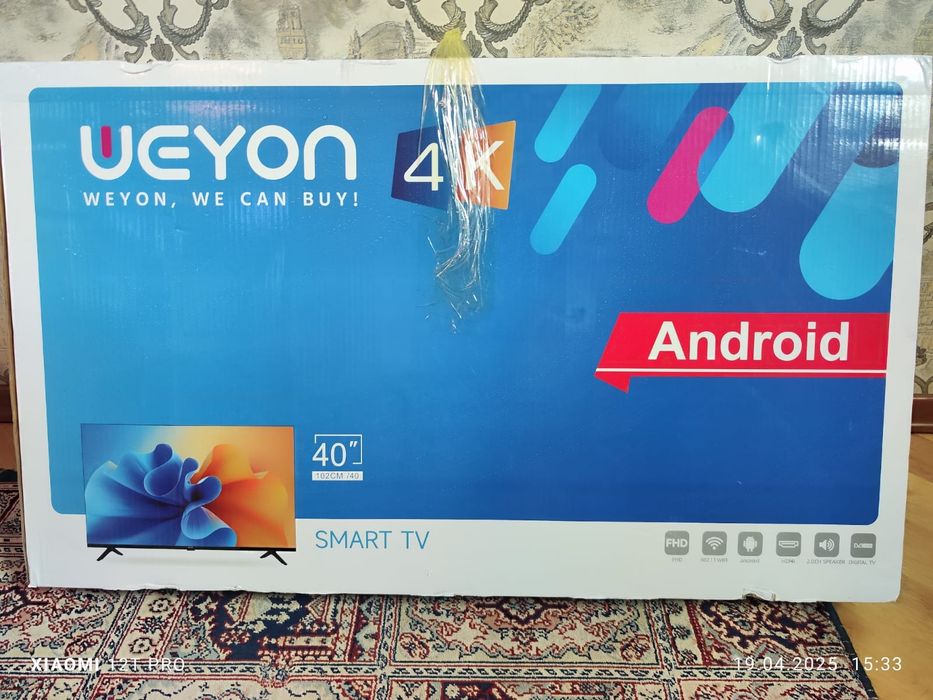 Полноценный Smart TV(40"), android, 4k, качество super