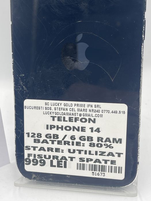 Iphone 14 128Gb/80% Baterie GARANTIE/FACTURA #51673