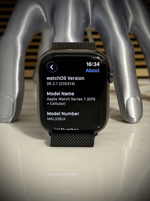 Apple watch seria 7 cellular gps stainless steel milanesse loop