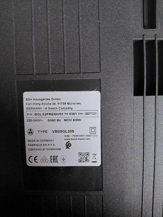 Aspirator bosch nou