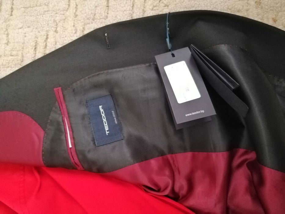 Черен костюм TEODOR slim fit