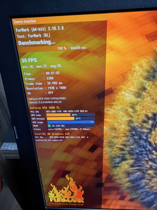 Laptop Gaming Acer Aspire i7 7gen  16g 256g nvme 500g GTX1050ti 4g 17i