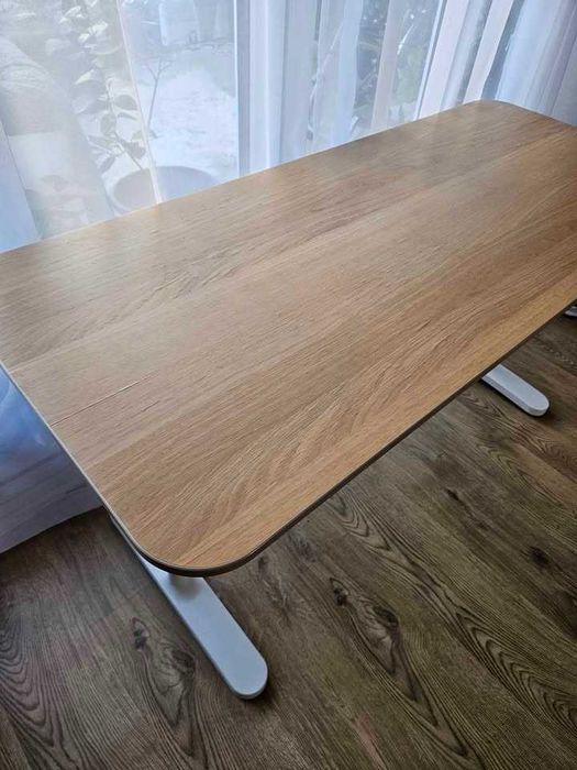 Birou IKEA blat stejar reglabil inaltime 70x140 cm. Bonus Scaun birou