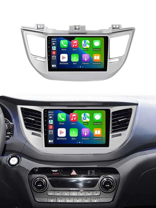 Navigatie Android 14 Hyundai Tucson 2014 1/8 Gb Waze CarPlay + Camera