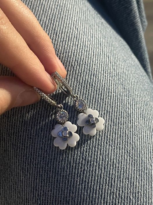 Серьги серебро 935 проба