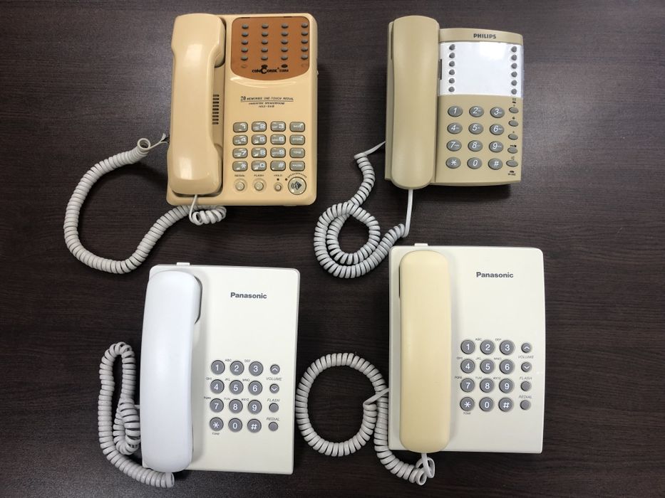 стационарен, офис телефон, Panasonic, Philips. 4 модела