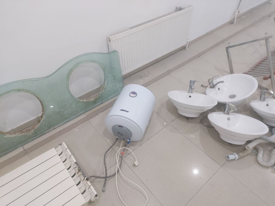 Раковина с калённым стеклом