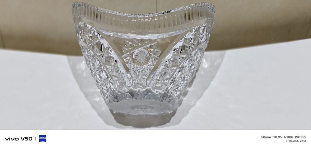 Ваза для фруктов. СССР. Хрусталь.