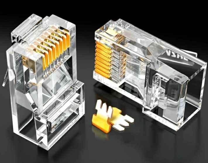 Лан конектор RJ 45 CAT 6 GOLD 22 microns за 100 бр.