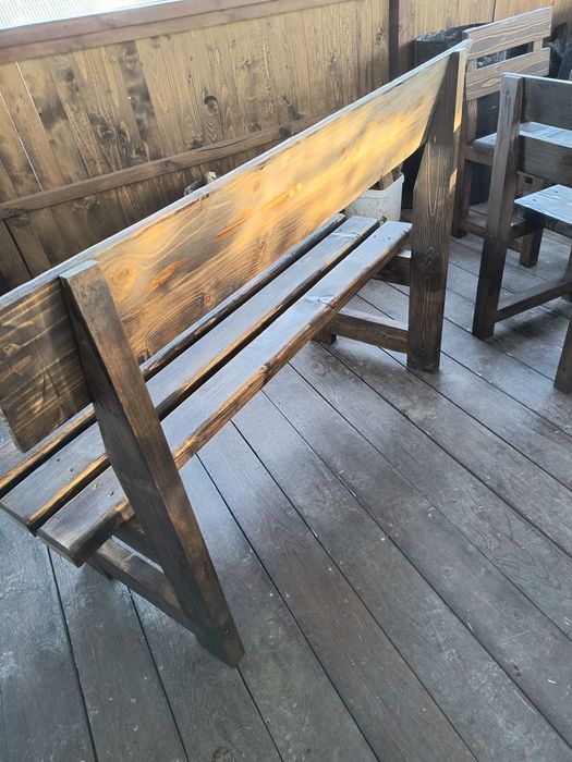 Дървени градински пейки от масив