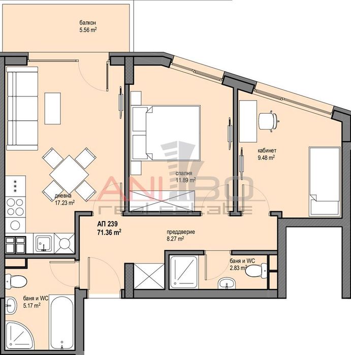 Голям двустаен,  новострояща се сграда в кв. Левски Г, доказан строит