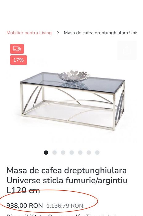 Canapea+ măsuță de cafea