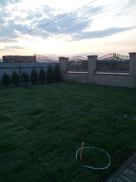 Gazon rulou și sistem de irigatii