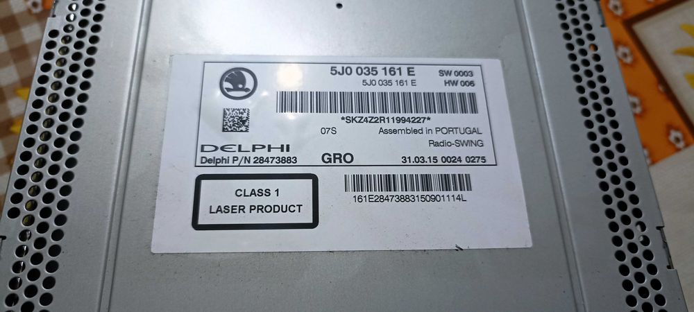 RadioaCD Auto cu MP3 Skoda Rapid compatibil 2010-2015