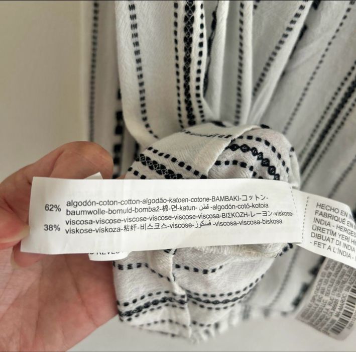 Bluza broderie stil ie Zara