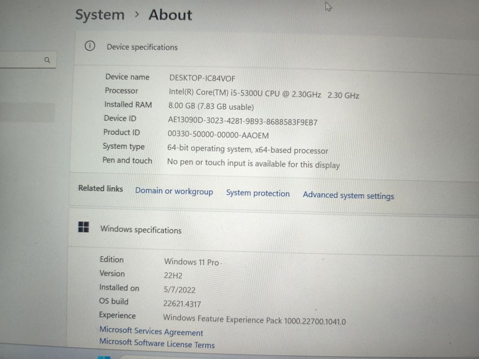 Laptop Dell latitude E7450