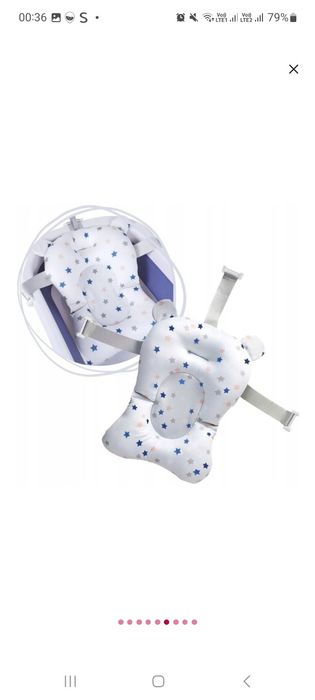 Cadita bebelusi pliabila cu pernuta UniqViBE,