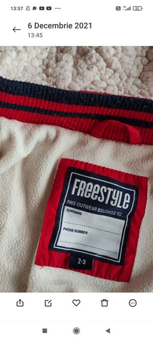 Geaca copii, groasa de iarna, calduroasa, 2-3 ani