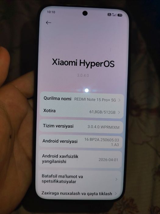 Redmi note 15 pro plus 5G 12+6/512
