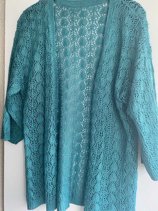Cardigan turcoaz, masura S/M, nou