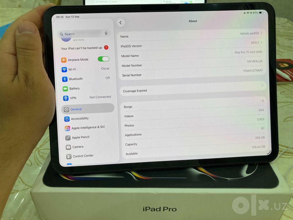 Ipad Pro M4 11 inch 256GB WI-FI