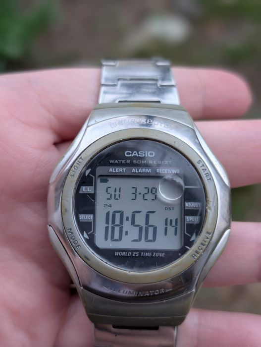 Ceas vechi Casio Wave Ceptor WV-56h, modul 2586, copii
