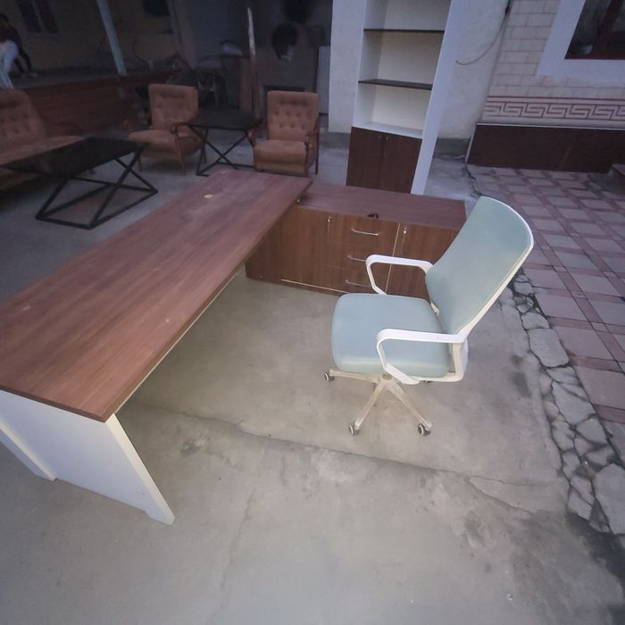 Ofis mebel stol kreslo shkaf devan oynakli sotol 2ta