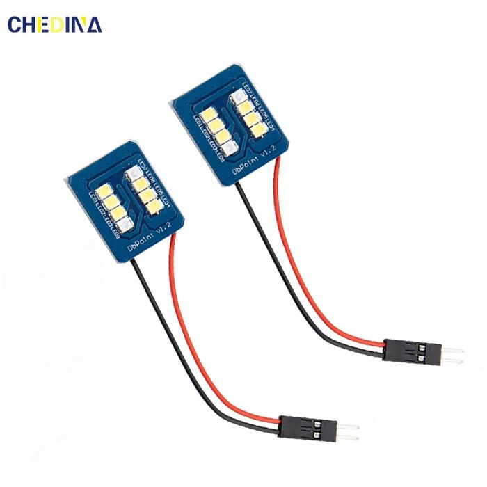 Placuta LED 8 smd cu adaptor C5W si T10