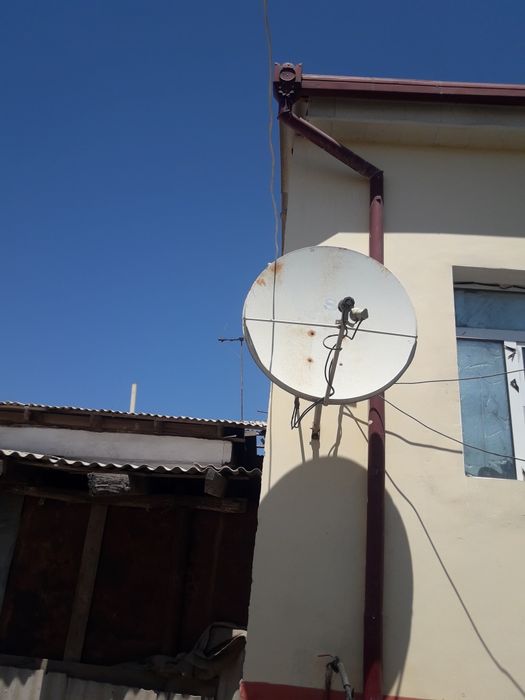 Спутник антенна улкен хам киши,4 головкасы бар,тюнер интернет аркалы