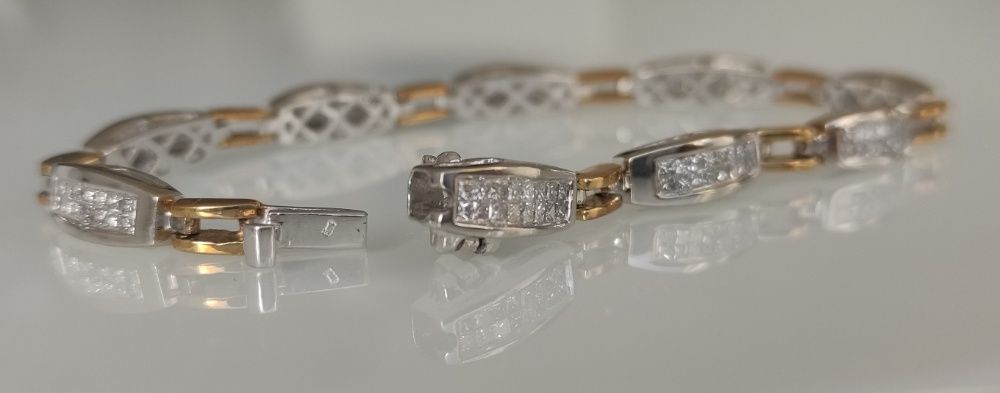 Bratara i aur 14k cu diamante 2ct