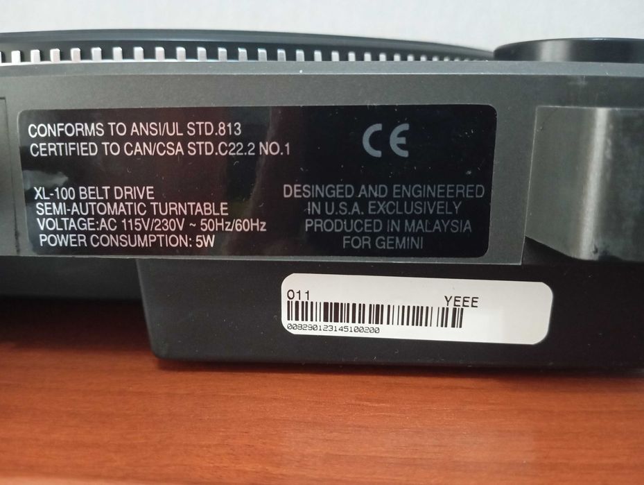 Продам проигрыватель винил дисков GEMINI model XL 100.