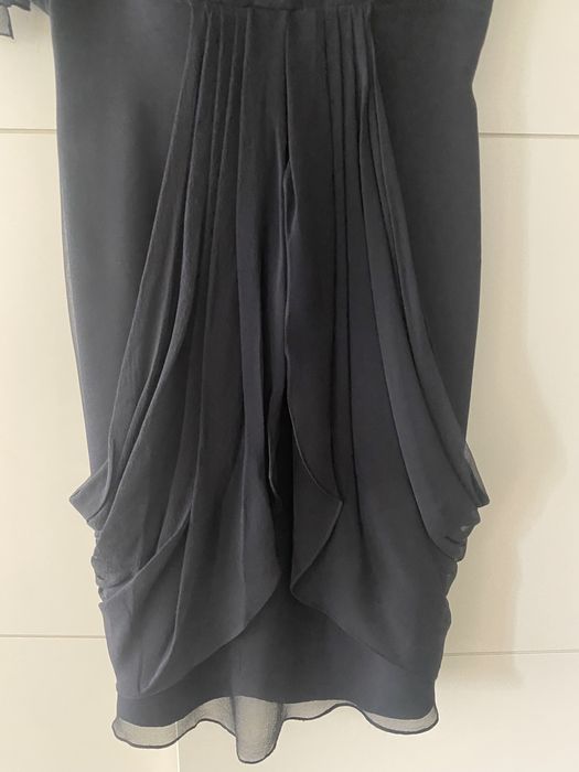 Черна рокля от шифон