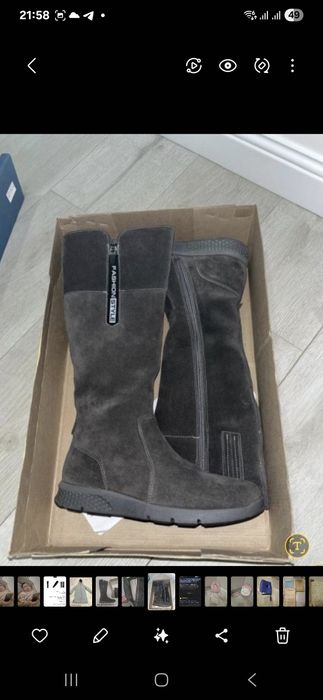 Новые сапоги натуралка 38р