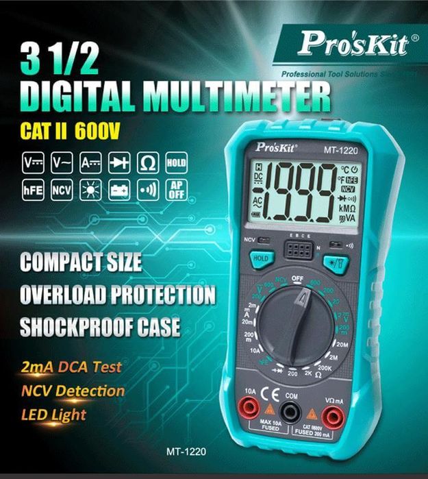 дигитален мултиметър proskit  mt1220