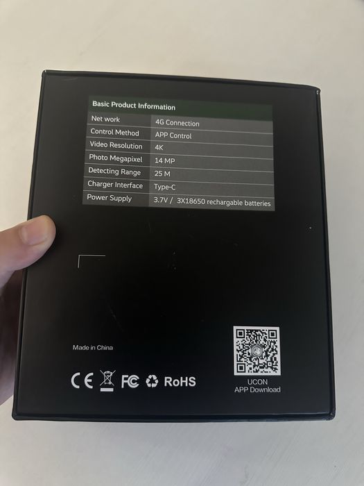 Camera video vanatoare 4G cu SIM si transmitere noua aplicatia UCON