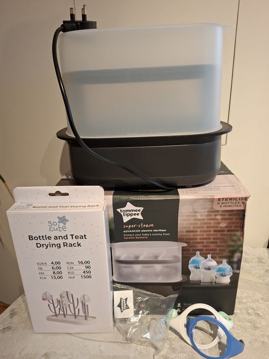 Електрически парен стерилизатор Tommee Tippee - Advanced + подаръци