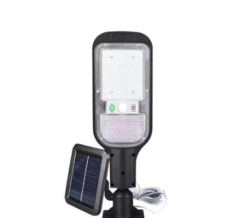 Соларна лампа със сензор за слънчева светлина и датчик за движение