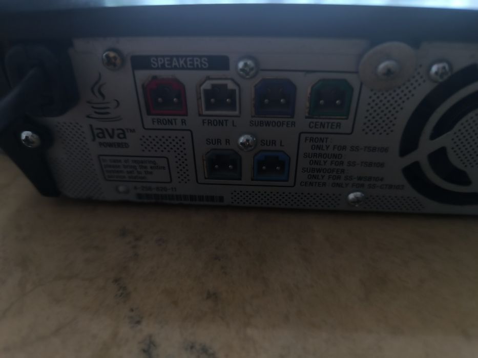 Домашно кино Сони с дистанционно две колони и буфер