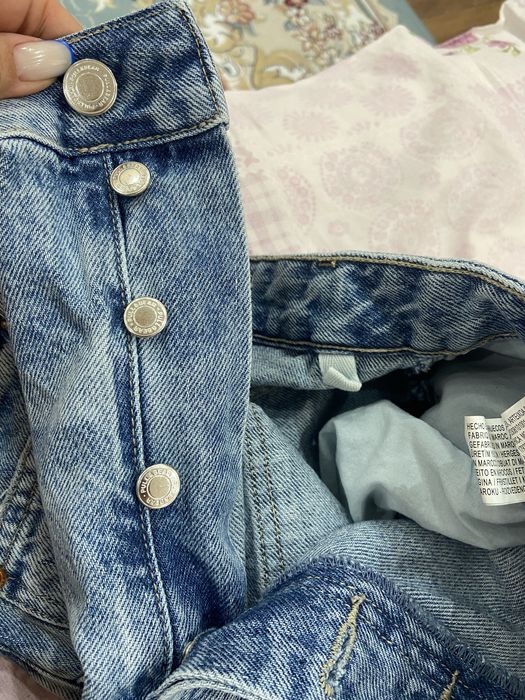 Джинсы широкие прямые