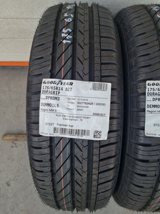 Нови летни гуми 2 броя GOODYEAR DuraGrip 175 65 R14
