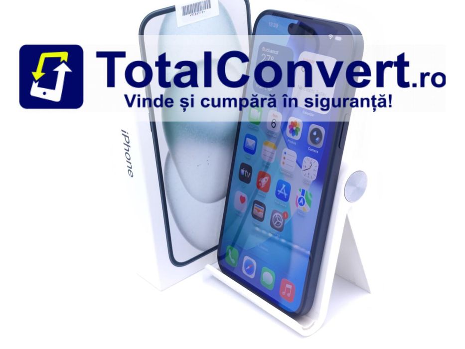 Apple iPhone 15 Plus 128GB Black 6GB, Garantie 24 luni | #D95865