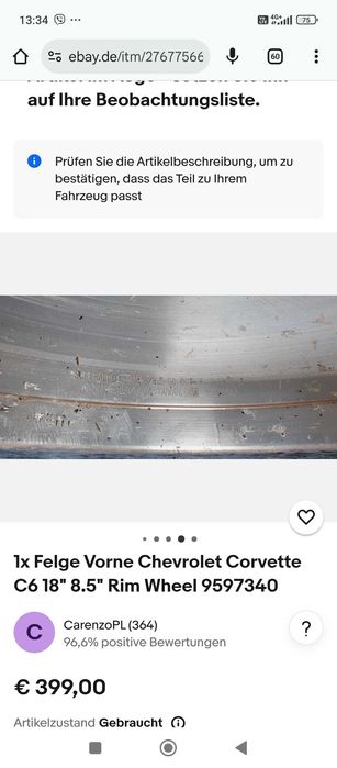 OEM джанти Chevrolet Corvette C6 5x120