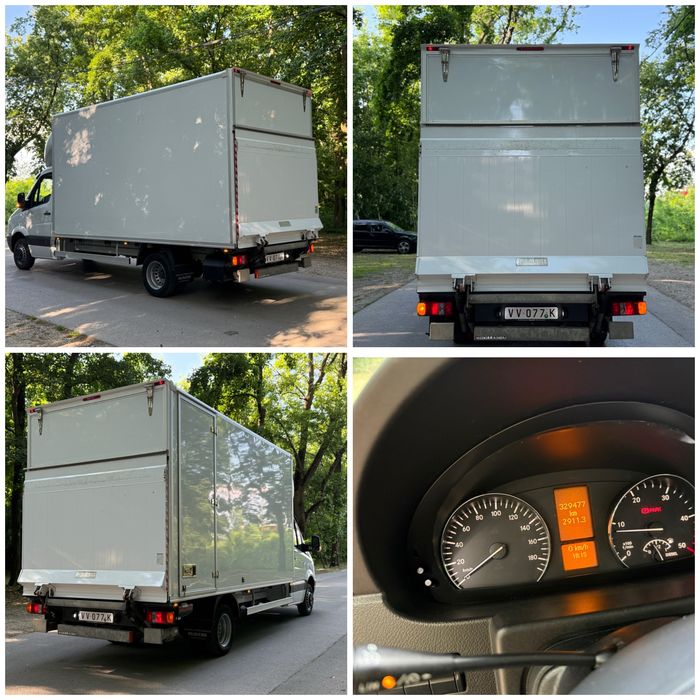 Mercedes Benz Sprinter 513 516 CDI 2013 Clima Navi Manual Lift 1000kg cat B 3500kg 4.47m x 2.15m 2.35m  cub patrata carosata
