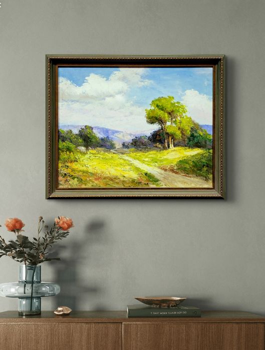 Картина маслом "Тропинка в горы"