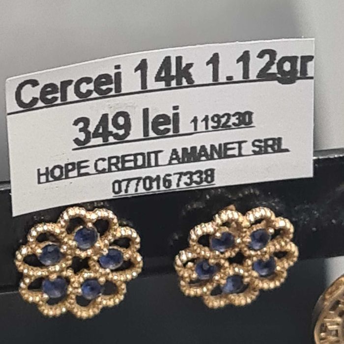 HOPE AMANET P8  Cercei de aur 14k 1.12 gr